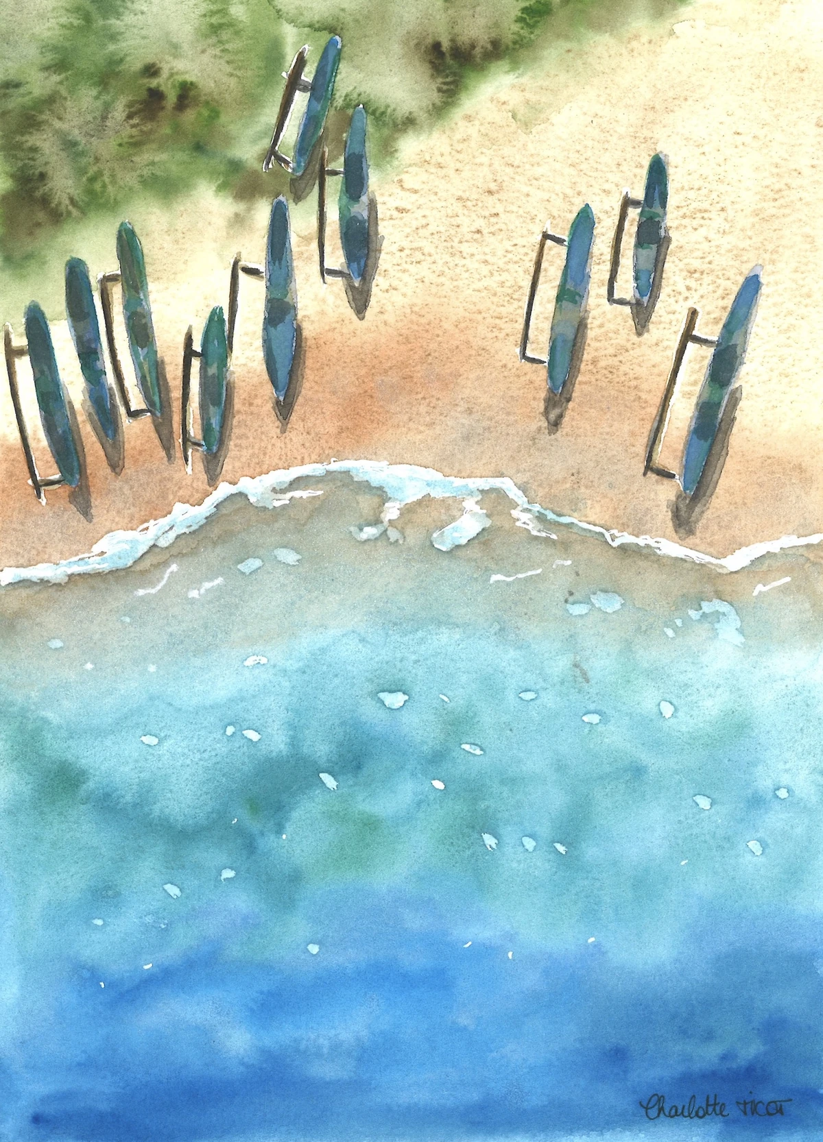 Illustration de territoire, vue aérienne de plage
